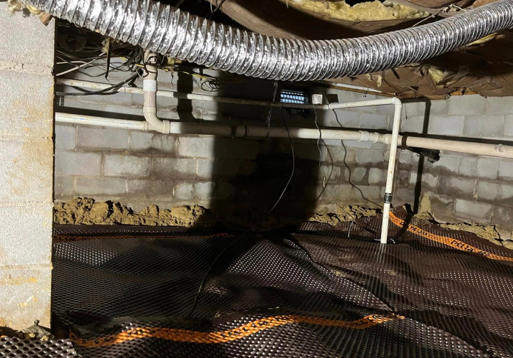 waterproofing a crawlspace